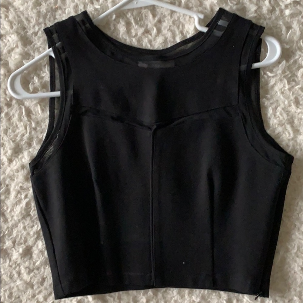 Black crop top